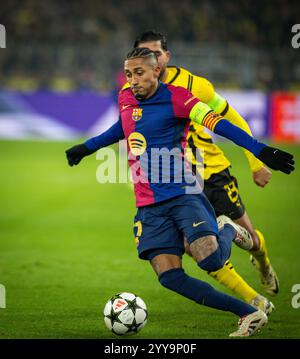 Dortmund, Germania. 11 dicembre 2024. Raphinha (barca) Borussia Dortmund - FC Barcelona 11.12.2024 Copyright (nur für journalistische Zwecke) di : Mor Foto Stock