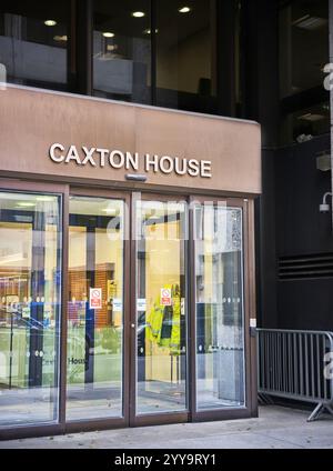 L'edificio del Dipartimento per il lavoro e le pensioni del governo britannico, Caxton House, Londra, Inghilterra. Foto Stock