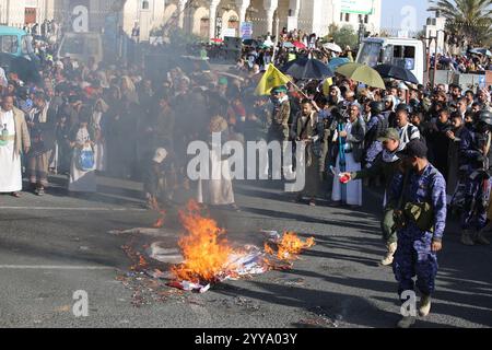 CONFLITTO HOUTHI DELLO YEMEN Foto Stock