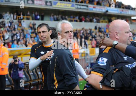 Mick McCarthy, manager dei Wolverhampton Wanderers. Barclays Premier League - Wolverhampton Wanderers contro West Bromwich Albion Foto Stock