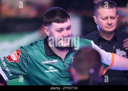 Alexandra Palace, Londra, Regno Unito. 20 dicembre 2024. 2024/25 PDC Paddy Power World Darts Championships Day 6; credito: Action Plus Sports/Alamy Live News Foto Stock