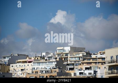 Marsaskala Waterfront, Triq is-Salini, Marsaskala, Malta, Europa Foto Stock