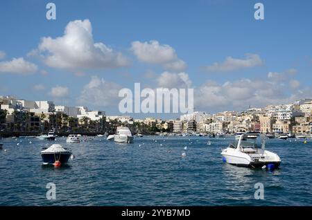 Porto di Marsaskala, Triq is-Salini, Marsaskala, Malta, Europa Foto Stock