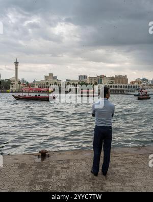Dubai Creek, Deira, Dubai, Emirati Arabi Uniti Foto Stock