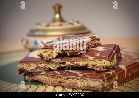 Cioccolato di Dubai fatto a mano Foto Stock