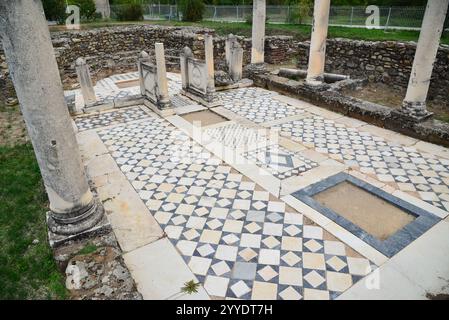 Una vista dell'antica città di Eraclea a Bitola, Macedonia Foto Stock