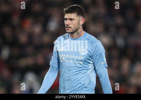 Londra, Regno Unito. 21 dicembre 2024. Morato of Nottingham Forest durante la partita di Premier League Brentford vs Nottingham Forest al Gtech Community Stadium, Londra, Regno Unito, 21 dicembre 2024 (foto di Gareth Evans/News Images) a Londra, Regno Unito il 21/12/2024. (Foto di Gareth Evans/News Images/Sipa USA) credito: SIPA USA/Alamy Live News Foto Stock