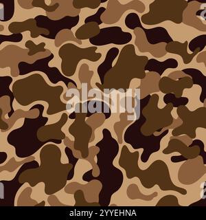motivo mimetico vettoriale senza cuciture, camuffamento cacciatore d'anatra, camuffamento Illustrazione Vettoriale
