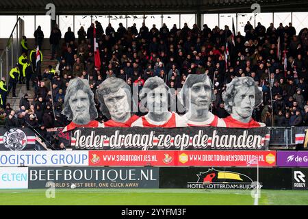 Roterdam, Paesi Bassi. 22 dicembre 2024. ROTTERDAM, 21-12-2024, Stadium Het Kasteel, stagione 2024/2025, Eredivisie olandese calcio tra Sparta Rotterdam e Ajax, credito: Tiri pro/Alamy Live News Foto Stock