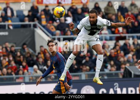 Roma, Lazio, Italia. 22 dicembre 2024. Hernani durante la partita di calcio DI serie A COME Roma - Parma calcio Stadio Olimpico il 22 dicembre 2024 a Roma, Italia (Credit Image: © Ciro De Luca/ZUMA Press Wire) SOLO PER USO EDITORIALE! Non per USO commerciale! Foto Stock