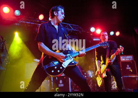 Rock band The Jim Jones Revue in concerto all'O2 Birmingham, giugno 2011 Foto Stock