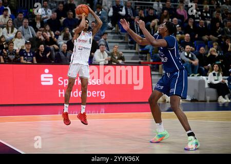 Ronaldo Segu (Bamberg Baskets, n. 10) easyCredit BBL, MLP-Academics Heidelberg vs. Bamberg Baskets, SNP-Dome, Heidelberg, 22.12.2024 Foto Stock