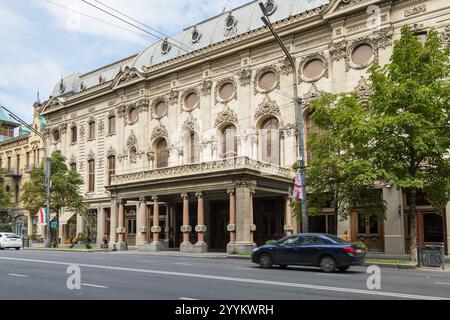 Tbilisi, Georgia - 06 settembre 2019: La facciata del Teatro Nazionale Rustaveli di Tbilisi. Tbilisi è la capitale e la città più grande della Georgia Foto Stock