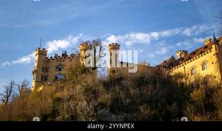 Castello di Hohenschwangau in Baviera, Germania Foto Stock