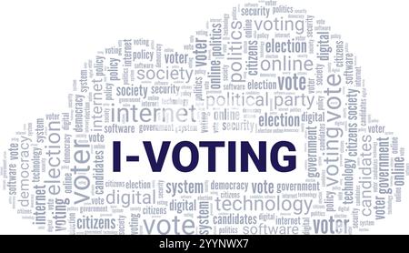 Design concettuale di Word cloud isolato su sfondo bianco. Illustrazione Vettoriale