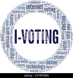 Design concettuale di Word cloud isolato su sfondo bianco. Illustrazione Vettoriale