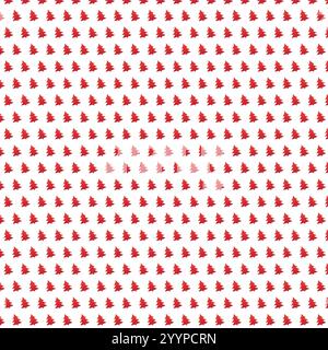 buon Natale 2024 evento, albero di Natale senza cuciture texture elegante in colore grigio. Ripetizione lineare senza cuciture. Pattern di sfondo senza interruzioni Illustrazione Vettoriale