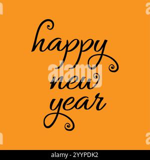 Design di testo moderno ed elegante 2025 Design di testo felice anno nuovo 2025. 2025 capodanno con i desideri. Felice anno nuovo con caratteri classici e testo dorato Illustrazione Vettoriale