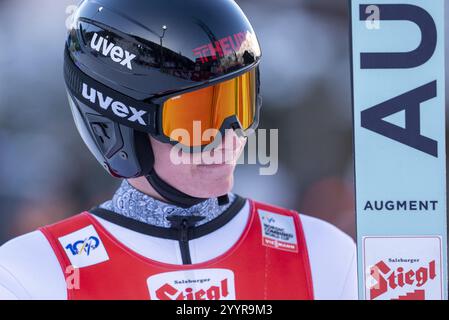 Ramsau. Am. Dachstein, Austria. 22 dicembre 2024. RAMSAU. AM. DACHSTEIN, AUSTRIA - 21 DICEMBRE: Paul Walcher dell'Austria durante la Coppa del mondo Nordic Combined Ramsau Men's - Individual Gundersen HS96/10km Ramsau am Dachstein il 21 dicembre 2024 a Ramsau. am. Dachstein, .241221 SEPA 12 146 - 20241222 PD10124 credito: APA-PictureDesk/Alamy Live News Foto Stock