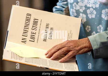 Doris Kearns Goodwin, alla LBJ Library di Austin, Texas il 16 ottobre 2024 - 5. Foto Stock