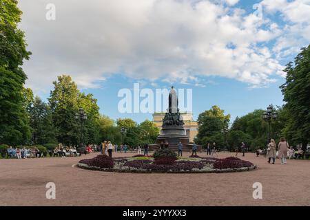 Monumento a Caterina II a San Pietroburgo. Foto Stock