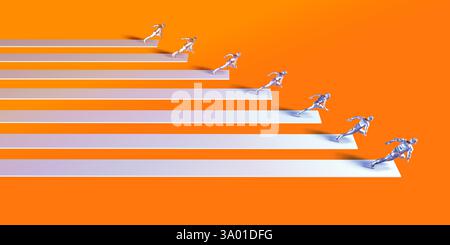 Strategia di sviluppo e gestione aziendale per le vendite Foto Stock