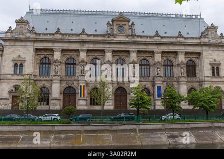 5 maggio 2023 Bucarest Romania. Palazzo della giustizia Foto Stock