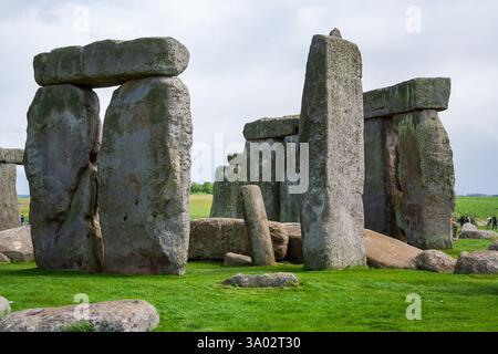 Stonehenge storico punto di riferimento in Inghilterra, Heritage, Stonehenge, 05/2006 Foto Stock