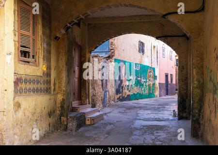 El Jadida è un importante porto e città fortificata sulla costa atlantica del Marocco. Foto Stock