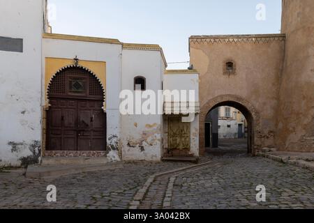 El Jadida è un importante porto e città fortificata sulla costa atlantica del Marocco. Foto Stock