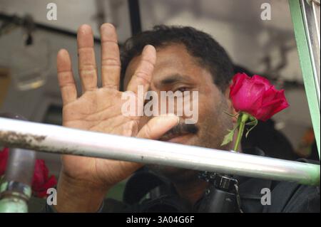 Il commando NSG della Guardia di sicurezza Nazionale ha terminato la lotta contro gli attacchi terroristici da parte dei mujahideen del deccan, Bombay Mumbai, Maharashtra Foto Stock