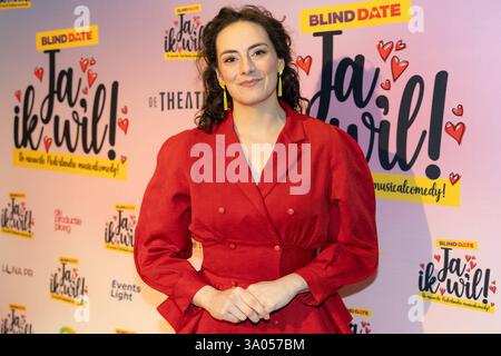 Anteprima Ja, ik wil AMSTERDAM, PAESI BASSI - 2 MARZO: Nandi van Beurden durante Premiere Ja, ik wil al DeLaMar il 2 marzo 2025 ad Amsterdam, Paesi Bassi. Foto di Silas Tahapary/BSR Agency 74846884.jpg Amsterdam DeLaMar Paesi Bassi contenuto non disponibile per la ridistribuzione nei Paesi Bassi direttamente o indirettamente tramite terze parti. Copyright: XBSRxAgencyx Foto Stock