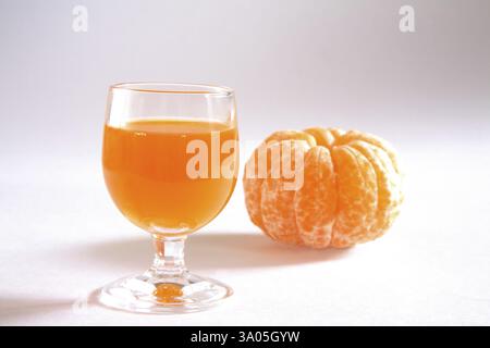Bevanda alla frutta, santara, succo d'arancia, India, Asia Foto Stock
