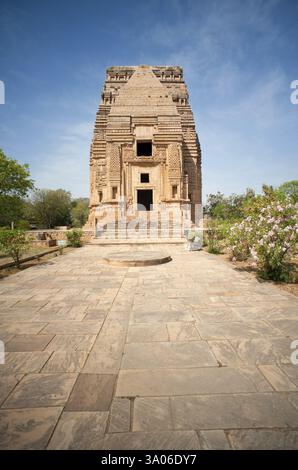 Tempio teli ka mandir nel forte di gwalior, Madhya Pradesh, India, Asia Foto Stock