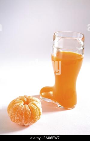 Bevanda alla frutta, santara, succo d'arancia, India, Asia Foto Stock