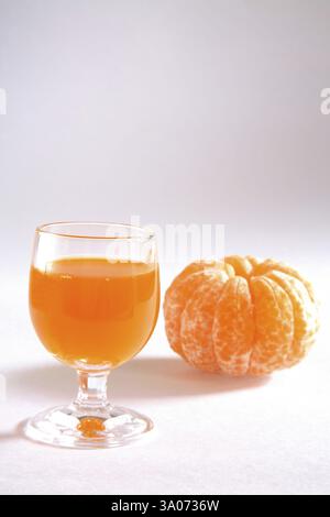 Bevanda alla frutta, santara, succo d'arancia, India, Asia Foto Stock
