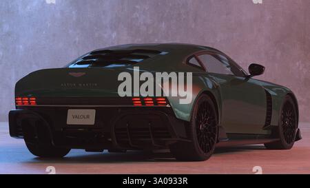 Aston Martin Valour - Auto manuale in edizione limitata ispirata al retro Foto Stock