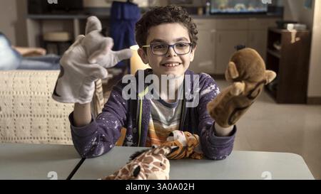 JACOB LAVAL in THE UNBREAKABLE BOY (2025), diretto da JON GUNN. Crediti: Kingdom Story Company / Lionsgate / album Foto Stock