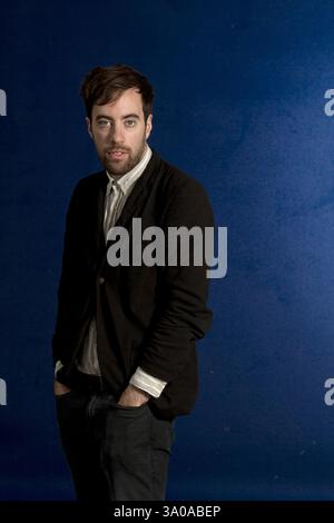 Il Booker Prize ha nominato lo scrittore britannico Ned Beauman, nella foto all'Edinburgh International Book Festival, dove ha parlato del suo ultimo romanzo intitolato "l'incidente del teletrasporto". L'evento di tre settimane è il più grande festival letterario del mondo e si tiene durante l'annuale Festival di Edimburgo. L'evento del 2012 ha visto la partecipazione di oltre 500 autori provenienti da tutto il mondo. Foto Stock