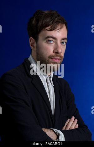 Il Booker Prize ha nominato lo scrittore britannico Ned Beauman, nella foto all'Edinburgh International Book Festival, dove ha parlato del suo ultimo romanzo intitolato "l'incidente del teletrasporto". L'evento di tre settimane è il più grande festival letterario del mondo e si tiene durante l'annuale Festival di Edimburgo. L'evento del 2012 ha visto la partecipazione di oltre 500 autori provenienti da tutto il mondo. Foto Stock