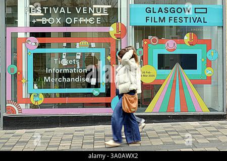 Glasgow, Scozia, Regno Unito. 3 marzo 2025. Il festival cinematografico di Glasgow si svolge in tutta la città mentre sta entrando in pieno svolgimento. . Credit Gerard Ferry/Alamy Live News Foto Stock
