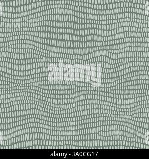 Motivo vettoriale senza cuciture con puntini a dozzina di trattini che formano strisce ondulate orizzontali. tessile. Illustrazione vettoriale Illustrazione Vettoriale