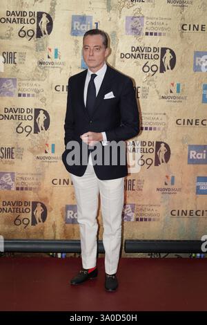 DATA RECORD NON DICHIARATA Maurizio Lombardi Roma, Italia - 3 maggio 2024: Maurizio Lombardi partecipa al Red carpet della cerimonia di premiazione del David di Donatello 2024 a Roma, Italia, agli studi CinecittÃ. Roma RM Italia Copyright: XGennaroxLeonardix Foto Stock