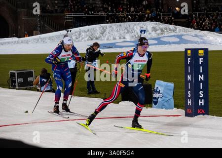 Cerca immagini stock, vettori e video rob-watkins-olympic-Stadium-johannes ··· Stockholm Olympic Stadium, Svezia, 3 marzo 2025 Johannes Thingnes Boe norvegese è inseguito da Emilien Jacquelin della Francia durante la Skidskyttekampen 2025 Biathlon Competition allo Stadio Olimpico di Stoccolma, Stoccolma, Svezia, il 3 marzo 2025. Foto: Rob Watkins/Alamy Live News Foto Stock