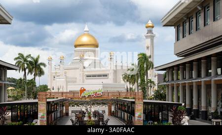 Bandar seri Begawan, Brunei Darussalam, Masjid Omar 'Ali Saifuddien Foto Stock