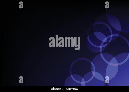 Sfondo con tecnologia blu a forma di cerchio astratto. Tecnologia concettuale Illustrazione Vettoriale