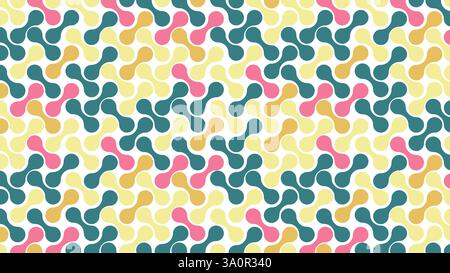 Sfondo astratto motivo geometrico metaball con colori pasquali Illustrazione Vettoriale