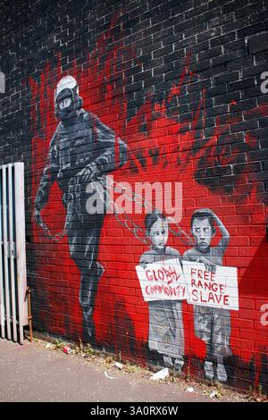 Impressionen: Parete Internazionale di Belfast, Nordirland/ Irlanda del Nord (nur fuer redaktionelle Verwendung. Keine Werbung. Referenzdatenbank: http://w Foto Stock