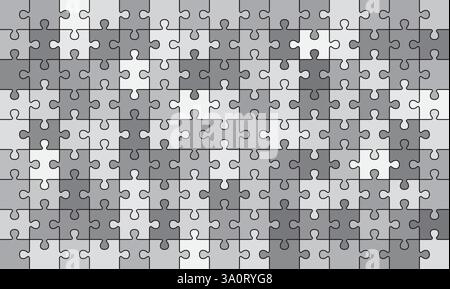 Sfondo illustrazione vettoriale dei pezzi del puzzle. Schema del seghetto alternativo astratto Illustrazione Vettoriale