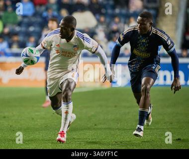 CHESTER, PA, USA - 1 MARZO 2025: Partita MLS tra Philadelphia Union e Cincinnati. ***SOLO PER USO EDITORIALE*** Foto Stock